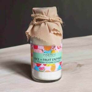 Pinkteal Rice + Fruit Enzymes Powder-to-Foam Cleanser